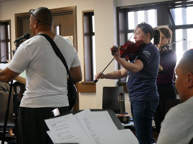 Musical performance by members of the Christchurch Symphony Orchestra (CSO) and men in the Christchurch Men’s Prison.