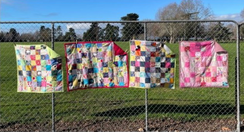 Colourful quilts donated to Re Source HB. 