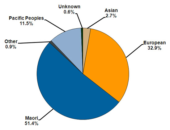 Ethnicity of prisoners.