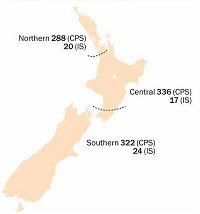 CPS and Intervention Services map