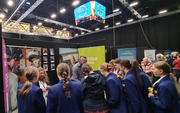 Employment and Training Consultant Maricel Herber and Education Tutor Wairangi Heke at CareerFest Southland.