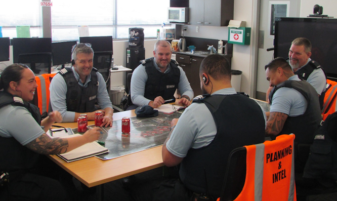 TOT Leads at SHCF clockwise from left: PCO Ashleigh Robb, PCO Nigel Holmes, SCO Sam Burton, PCO Nick Benefield, CO Cory Tipene, and SCO Wi Mita.